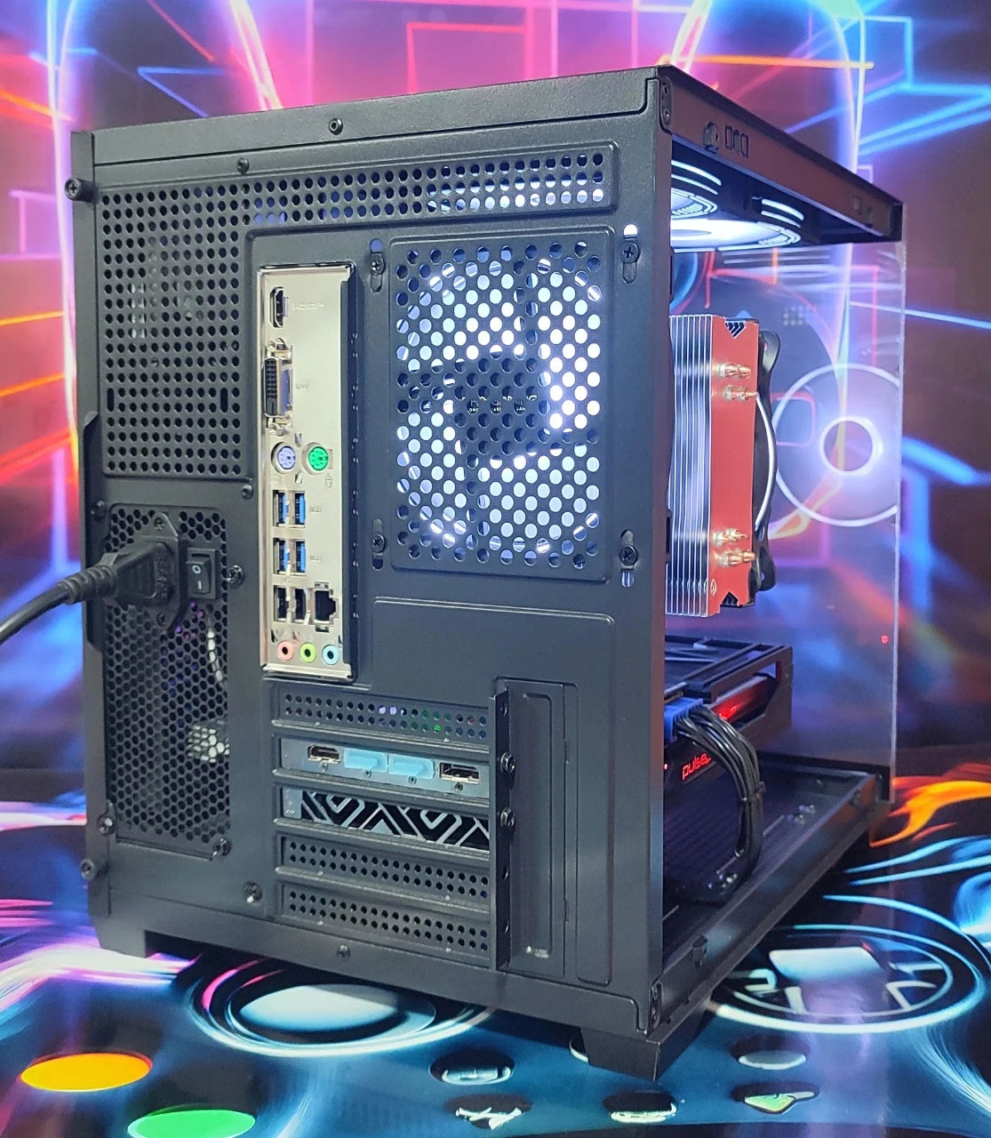 Calculator Gaming AMD Ryzen 5 5500, 16GB DDR4, NVME 512GB + 1TB HDD, video Sapphire Radeon RX Vega56 8G HBM2 PULSE 2048 bit, Telecomanda ARGB