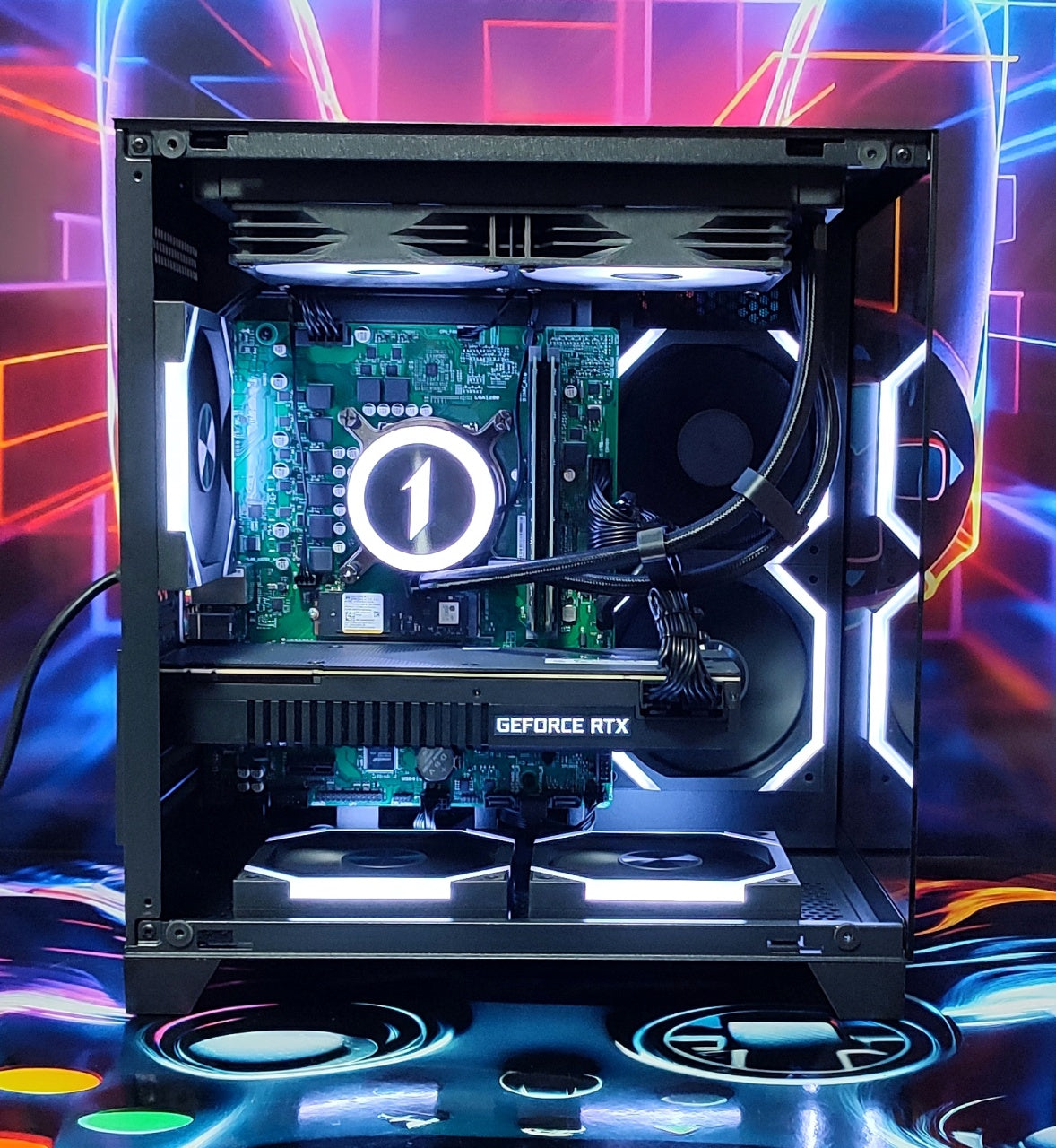 Calculator Gaming Intel Comet Lake Core i7 10700, 32GB DDR4, NVME 512GB + 1TB HDD, video NVIDIA GeForce RTX 2080 8GB GDDR6 256-bit, telecomanda ARGB