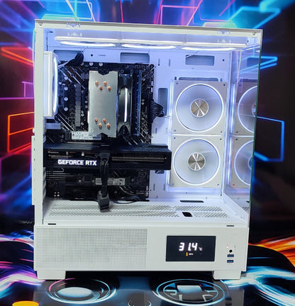 Calculator Gaming Intel Raptor Lake Refresh, Core i5 14400F, 32GB DDR4, NVME 1TB + SSD 2TB, video ASUS GeForce RTX 3070 TUF GAMING O8G GDDR6 256-bit, WIFI, BLUETOOTH, telecomanda ARGB