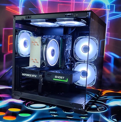 Calculator Gaming Intel Raptor Lake Refresh, Core i5 14400F, 32GB DDR4, NVME 1TB, video Gainward GeForce RTX 5060 Ti Ghost 8GB GDDR7 128-bit DLSS 4.0, telecomanda ARGB