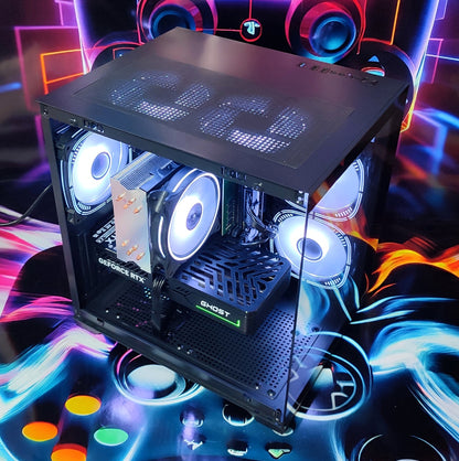 Calculator Gaming Intel Raptor Lake Refresh, Core i5 14400F, 32GB DDR4, NVME 1TB, video Gainward GeForce RTX 5060 Ti Ghost 8GB GDDR7 128-bit DLSS 4.0, telecomanda ARGB