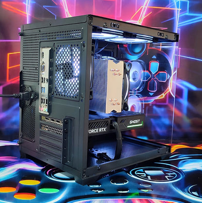 Calculator Gaming Intel Raptor Lake Refresh, Core i5 14400F, 32GB DDR4, NVME 1TB, video Gainward GeForce RTX 5060 Ti Ghost 8GB GDDR7 128-bit DLSS 4.0, telecomanda ARGB
