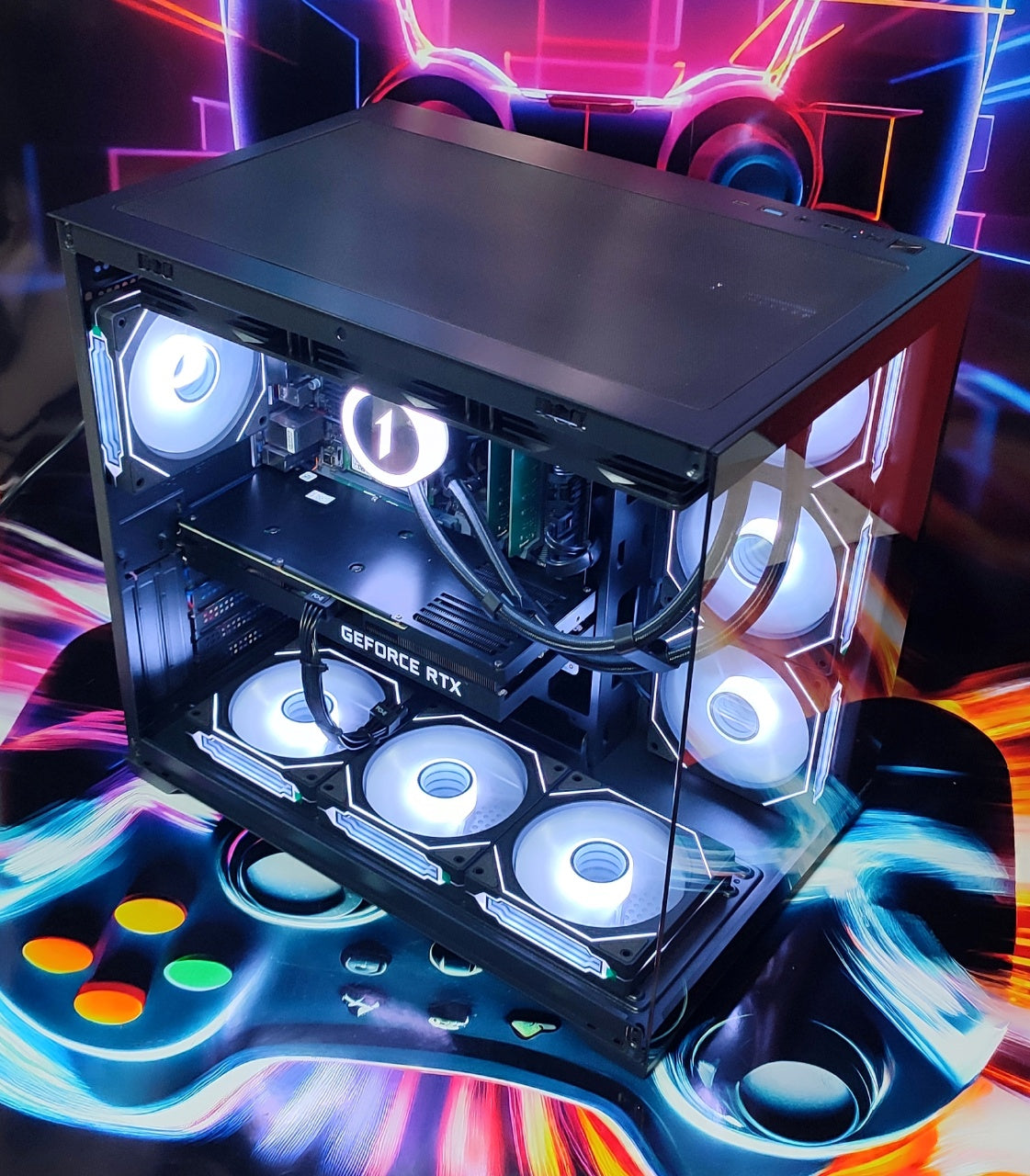Calculator Gaming Intel Raptor Lake Refresh, Core i7 13700, 32GB DDR4, NVME 1TB + SSD 2TB, video ASUS GeForce RTX 3070 TUF GAMING O8G GDDR6 256-bit, telecomanda ARGB