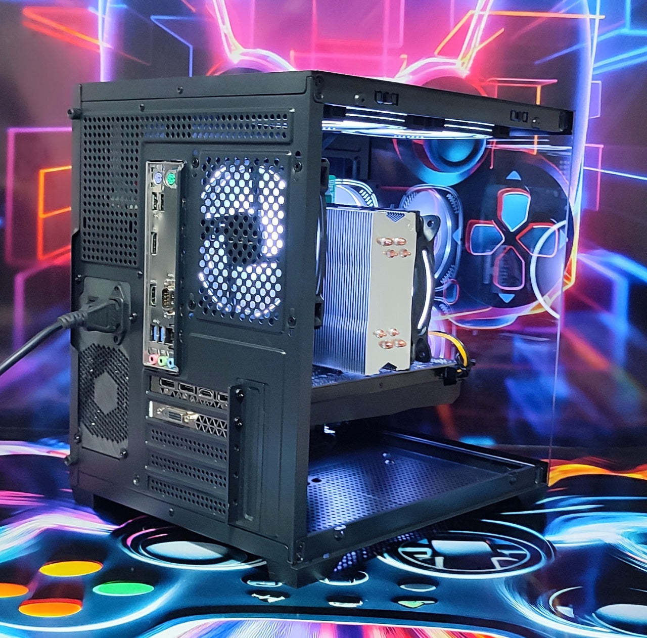 Calculator Gaming Intel Rocket Lake Core i5 10400, 16GB DDR4, NVME 512GB + 1TB HDD, video PNY GeForce GTX 1070 8GB GDDR5 256-bit, telecomanda ARGB