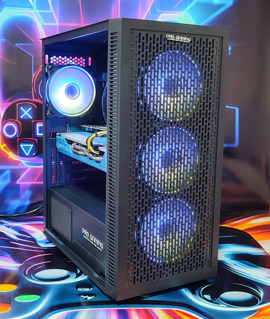 Calculator Gaming Intel Xeon E3-1230 v6 (peste i7 6700) , 16GB DDR4, SSD 480GB + 500GB HDD, placa sunet Creative, video Sapphire Radeon RX 580 NITRO+ 8GB GDDR5 256-bit Special Edition, telecomanda ARGB