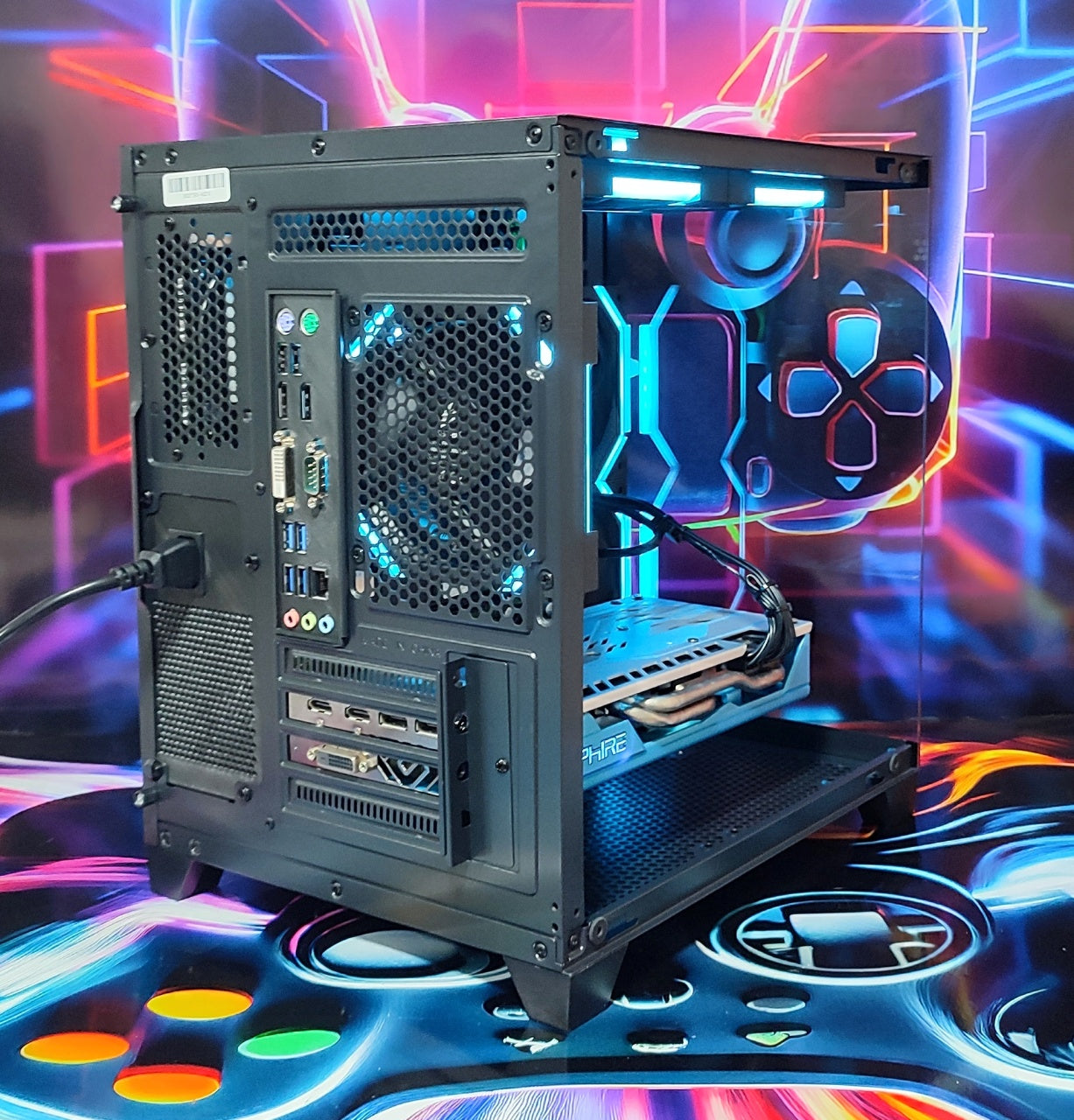 Calculator Gaming Intel Xeon E3-1270 v5 (peste i7 6700), 16GB DDR4, NVME 256GB + 1TB HDD, video SAPPHIRE RX 580 NITRO+ 8GB GDDR5 256-bit Special Edition, Telecomanda ARGB