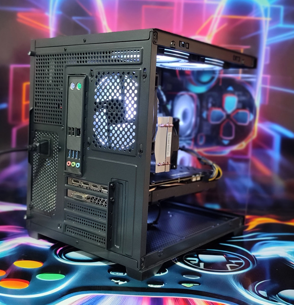 Calculator Gaming Xeon E5-2697 V3( PESTE i7 9700) , 32GB DDR4, SSD 512GB + 1TB HDD, video video NVidia GeForce GTX 1070 8GB GDDR5 256-bit, Telecomanda ARGB