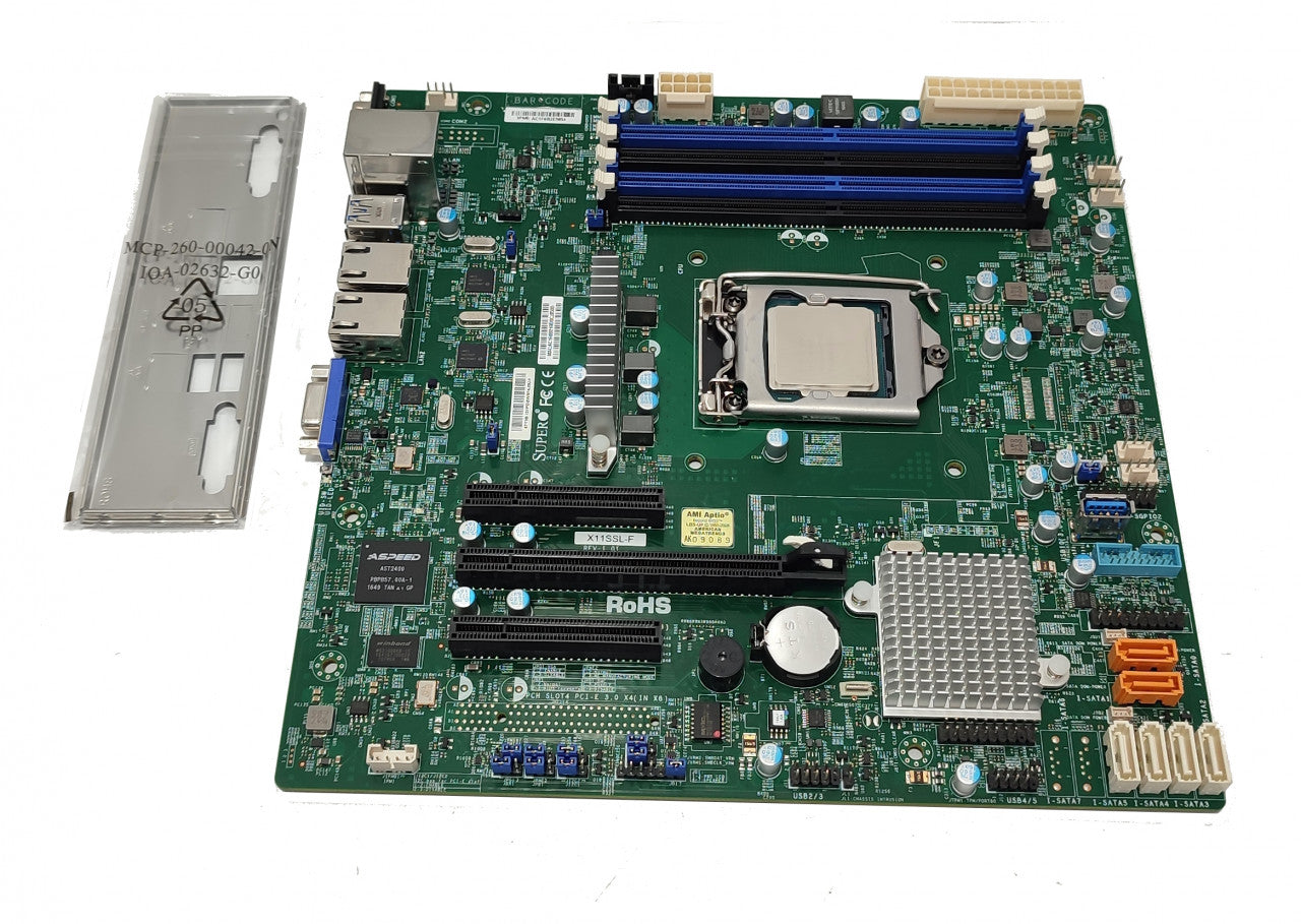 Placa de baza server Supermicro X11SSL-F chipset C232 + Procesor Intel Xeon E3-1230 v5